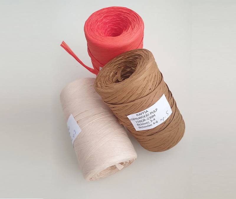 Raffia &Mu;&omicron;&nu;ό&chi;&rho;&omega;&mu;&eta; 100% Wood Pulp