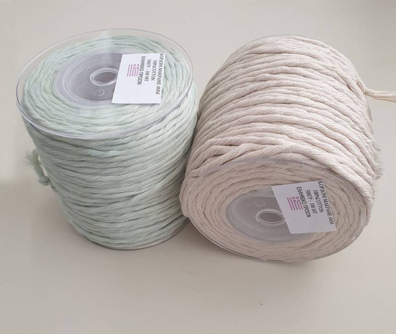 &Kappa;&omicron;&rho;&delta;ό&nu;&iota; &Mu;&alpha;&kappa;&rho;&alpha;&mu;έ 4mm 100% Cotton